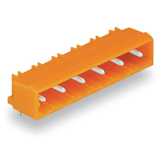 WAGO - Leiterplattensteckverbinder THT-Stiftleiste Lötstift 231-970/001-000 1,2x1,2,abgew.,or − 50 Stück