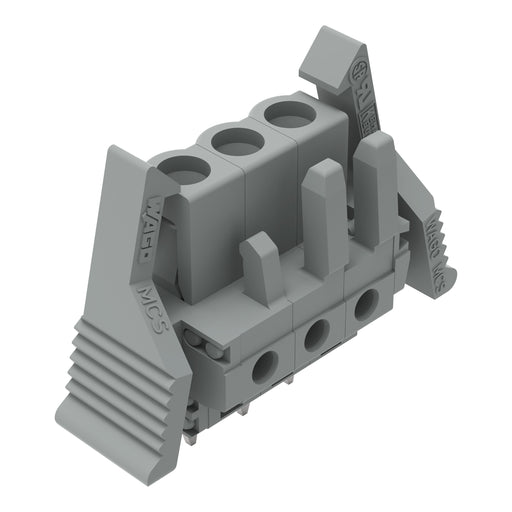 WAGO - Leiterplattensteckverbinder THT-Federleiste gerade 232-133/039-000 Rastermaß 5mm,grau − 50 Stück