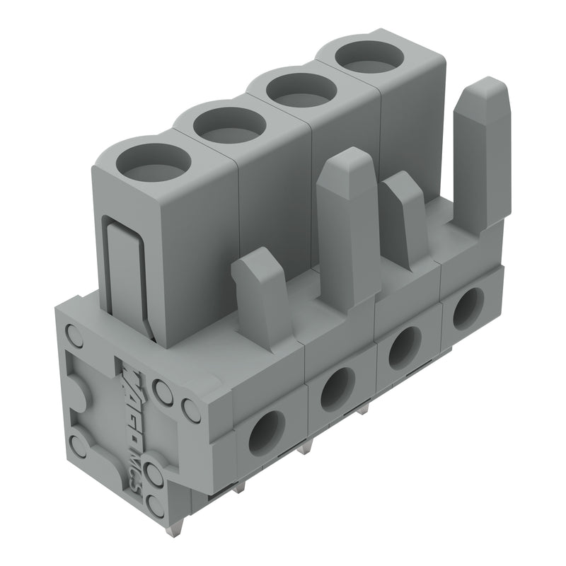 WAGO - Leiterplattensteckverbinder THT-Federleiste 232-134 Lötstift 0,6x1mm 4-p − 100 Stück