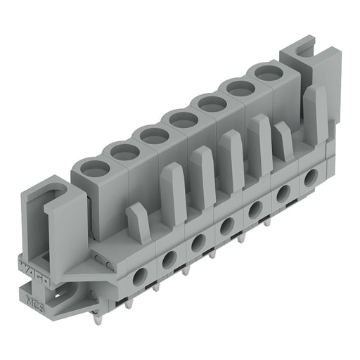 WAGO - Leiterplattensteckverbinder THT-Federleiste gerade 232-137/047-000 Rastermaß 5mm,grau − 50 Stück