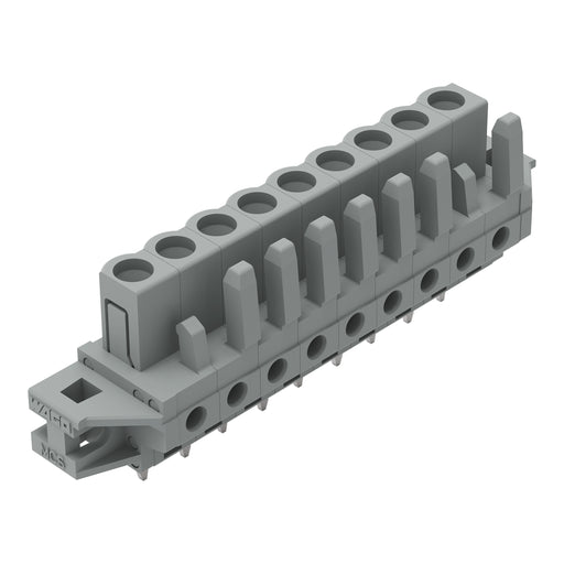 WAGO - Leiterplattensteckverbinder THT-Federleiste gerade 232-139/031-000 Rastermaß 5mm,grau − 25 Stück