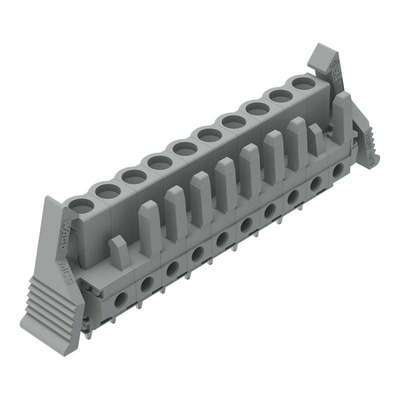 WAGO - Leiterplattensteckverbinder THT-Federleiste gerade 232-140/039-000 Rastermaß 5mm,grau − 25 Stück