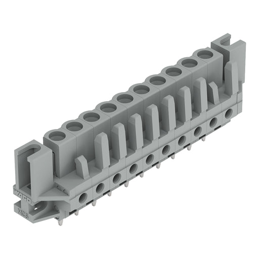 WAGO - Leiterplattensteckverbinder THT-Federleiste gerade 232-140/047-000 Rastermaß 5mm,grau − 25 Stück
