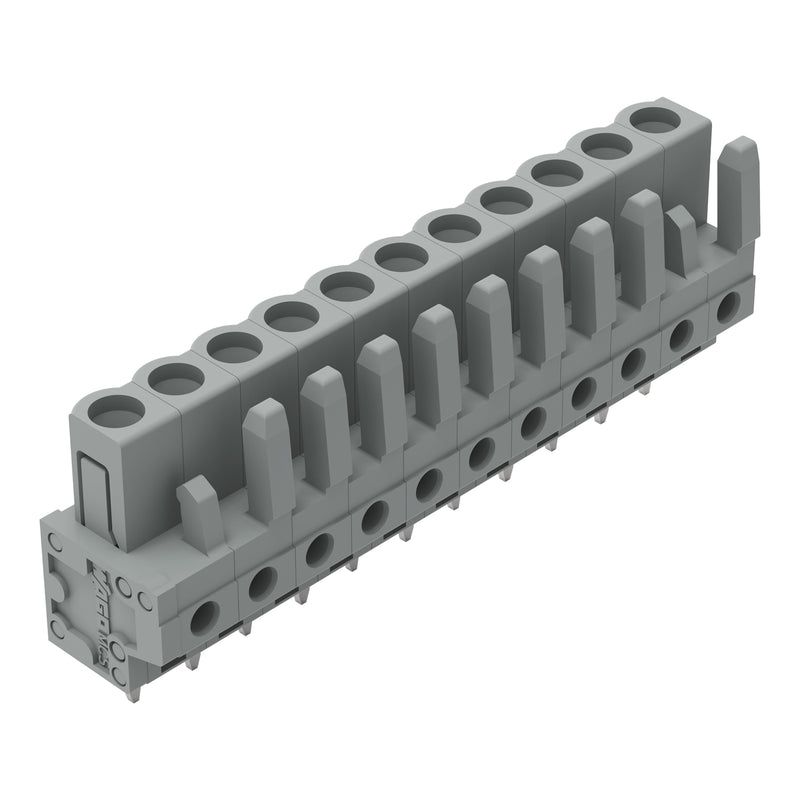 WAGO - Leiterplattensteckverbinder THT-Federleiste gerade 232-141 Rastermaß 5mm,grau − 25 Stück