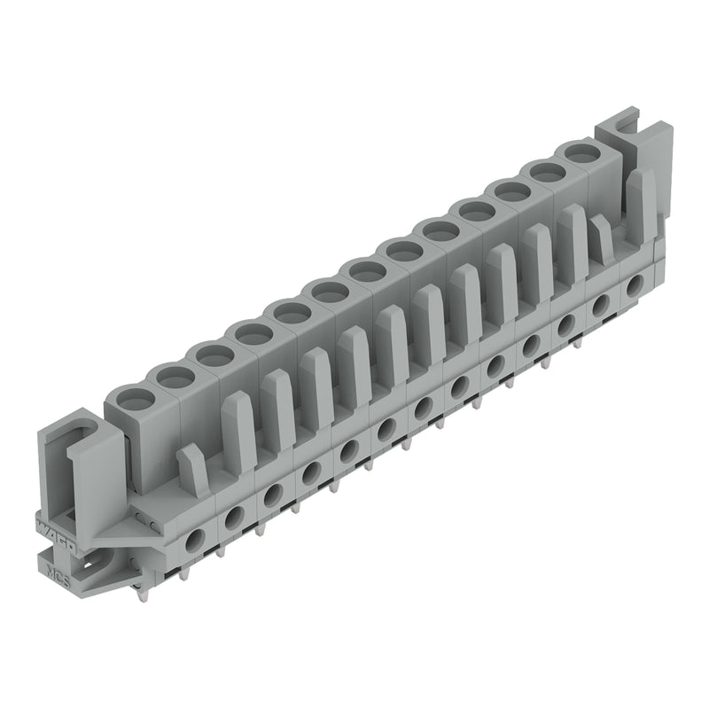WAGO - Leiterplattensteckverbinder THT-Federleiste gerade 232-143/047-000 Rastermaß 5mm,grau − 25 Stück