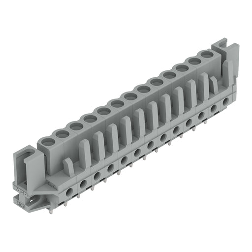 WAGO - Leiterplattensteckverbinder THT-Federleiste gerade 232-143/047-000 Rastermaß 5mm,grau − 25 Stück