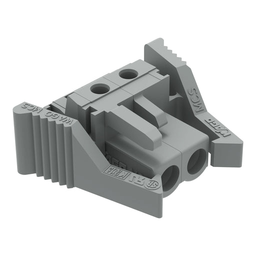 WAGO - Leiterplattensteckverbinder THT-Federleiste abgewink. 232-232/039-000 Rastermaß 5mm,grau − 100 Stück