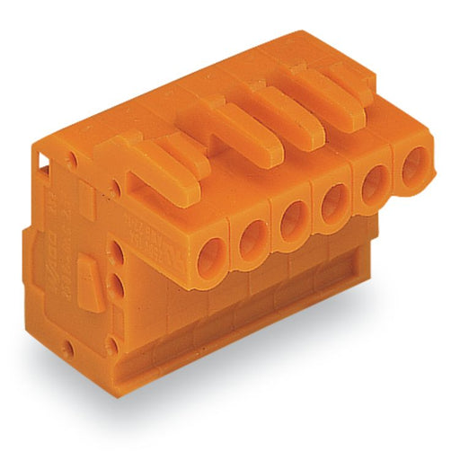 WAGO - Kabelsteckverbinder für Leiterplattensteckverbinder 1-Leiter Federleiste 232-317/026-000 CAGECLAMP 2,5mm²,or − 25 Stück