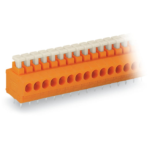 WAGO - Leiterplattenklemme 235-107 Drücker,1,5mm²,or − 40 Stück