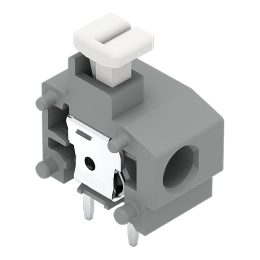 WAGO - Leiterplattenklemme Anreihbare Leiterplattenk. 235-757/331-000 Drücker,1,5mm²,hgn − 100 Stück
