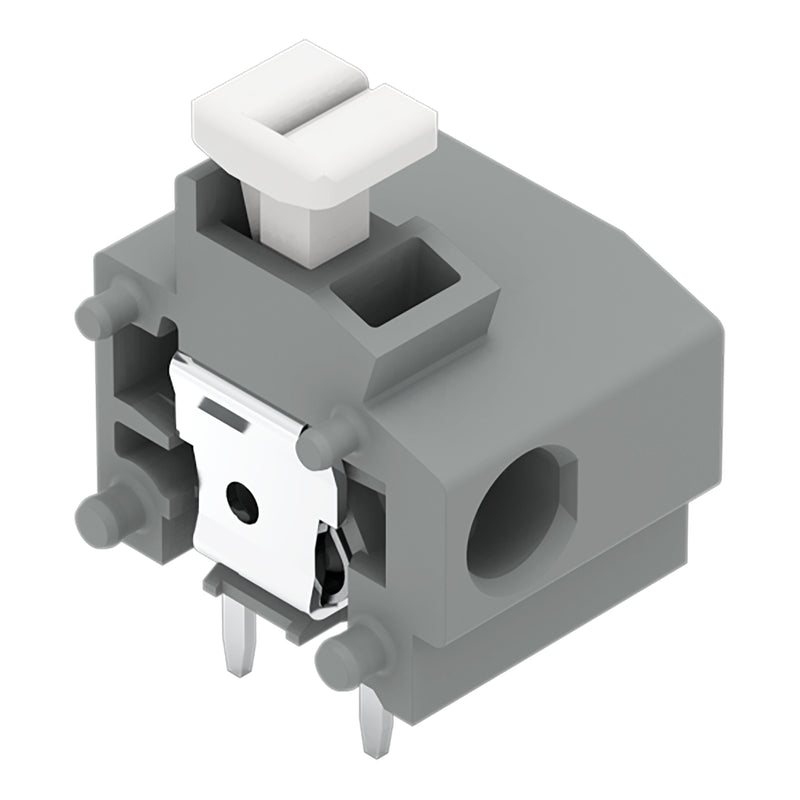 WAGO - Leiterplattenklemme Anreihbare Leiterplattenk. 235-801/332-000 Drücker,1,5mm²,gr − 100 Stück