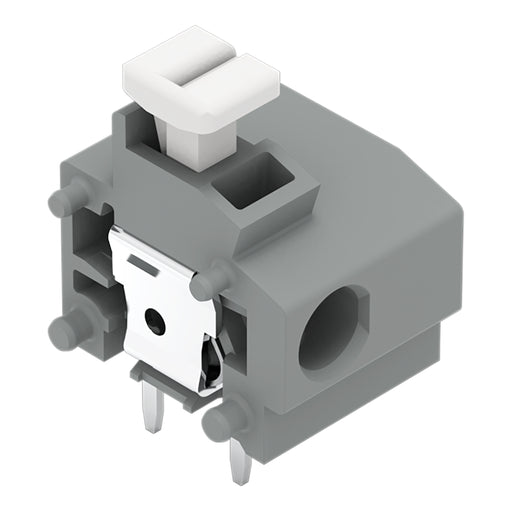 WAGO - Leiterplattenklemme Anreihbare Leiterplattenk. 235-801/332-000 Drücker,1,5mm²,gr − 100 Stück