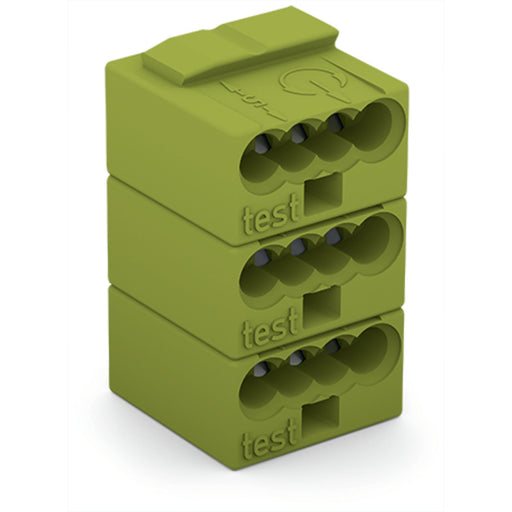 WAGO - Leiterplattenklemme 4-Leiter-Federleiste 243-748 PUSHWIRE,0,8mm,hgn − 50 Stück