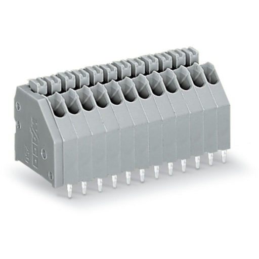 WAGO - Leiterplattenklemme 250-320 Drücker,0,5mm²,grau − 20 Stück