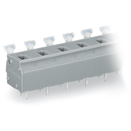 WAGO - Leiterplattenklemme 255-624 Drücker,2,5 mm²,grau − 5 Stück