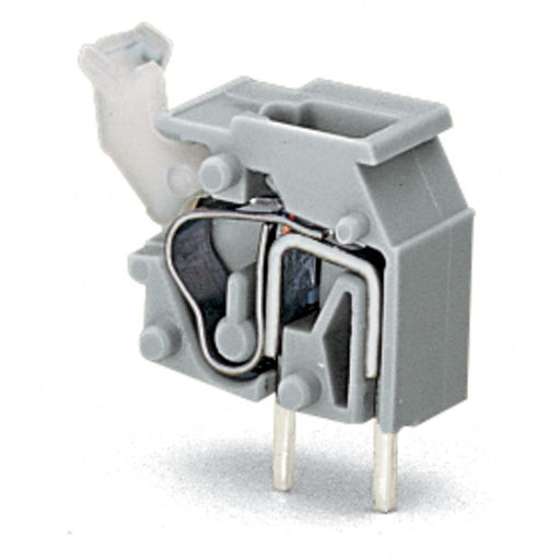 WAGO - Leiterplattenklemme Anreihbare Leiterplattenk. 255-758 Drücker,2,5mm²,sw − 100 Stück