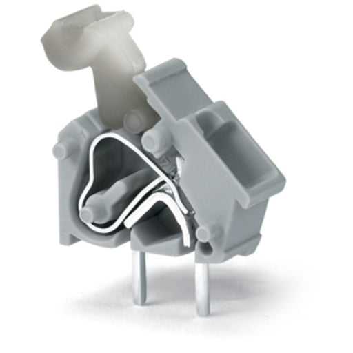WAGO - Leiterplattenklemme Anreihbare Leiterplattenk. 256-847 Drücker,2,5mm²,hgn − 100 Stück