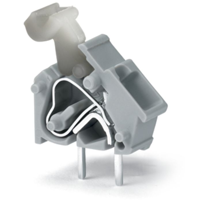 WAGO - Leiterplattenklemme Anreihbare Leiterplattenk. 256-848 Drücker,2,5mm²,sw − 100 Stück