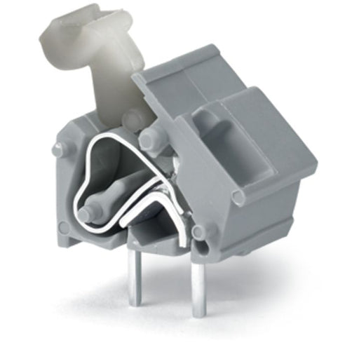 WAGO - Leiterplattenklemme Anreihbare Leiterplattenk. 256-867 Drücker,2,5mm²,hgn − 100 Stück