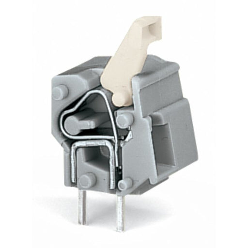 WAGO - Leiterplattenklemme Anreihbare Leiterplattenk. 257-766 Drücker,2,5mm²,or − 100 Stück