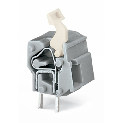 WAGO - Leiterplattenklemme Anreihbare Leiterplattenk. 257-867 Drücker,2,5mm²,hgn − 100 Stück