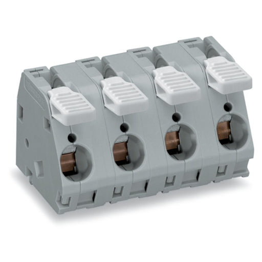 WAGO - Leiterplattenklemme Hebel 2716-206 16mm²,grau − 15 Stück