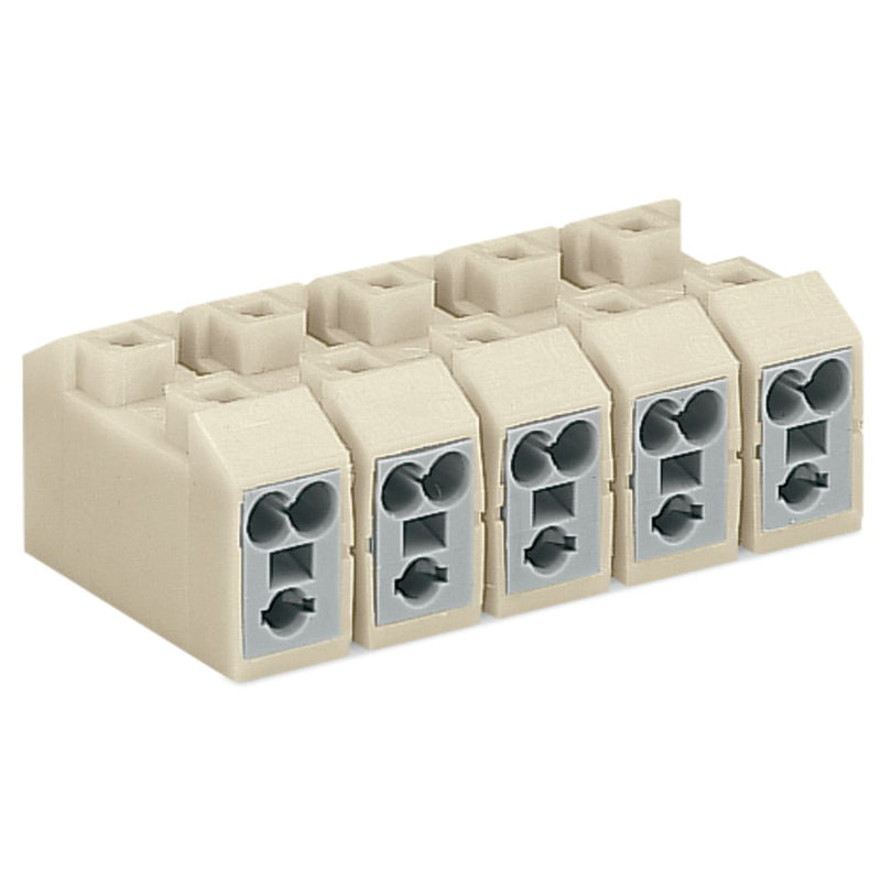 WAGO - Steckklemme Netzanschlussklemme 272-105/150-000 ohne Rastfüße,weiß − 500 Stück