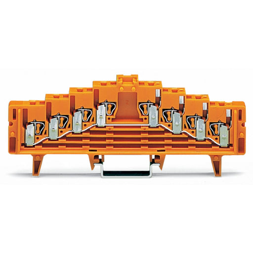 WAGO - Durchgangs-Reihenklemme 4-Etagen-Potentialklemme 727-226/024-000 gebrückt,orange − 50 Stück
