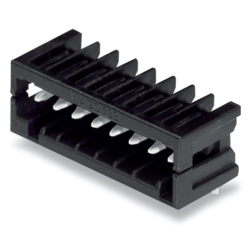 WAGO - Leiterplattensteckverbinder THR-Stiftleiste Lötstift 733-369/105-604 0,8x0,8,abgew.,sw − 200 Stück
