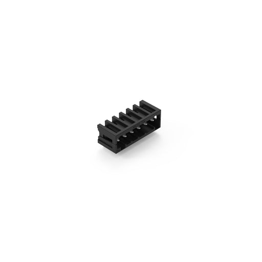 WAGO - Leiterplattensteckverbinder THR-Stiftleiste Lötstift 734-266/105-604 1,0x1,0,abgew.,sw − 100 Stück
