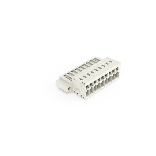 WAGO - Kabelsteckverbinder für Leiterplattensteckverbinder 1-Leiter-Stiftleiste 734-309/109-000 1,5mm²,lichtgrau − 50 Stück