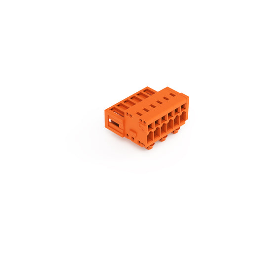 WAGO - Kabelsteckverbinder für Leiterplattensteckverbinder 1-Leiter-Stiftleiste 734-336/018-000 CAGECLAMP,1,5mm²,or − 100 Stück