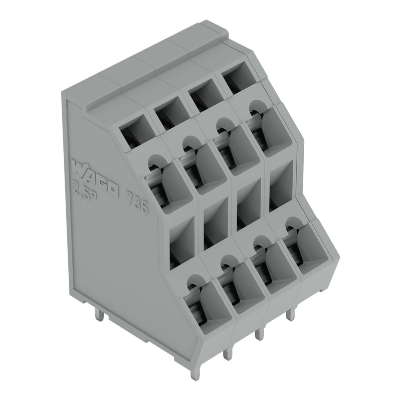 WAGO - Leiterplattenklemme DoppelstockLeiterplattenk. 736-108 2,5mm² − 42 Stück