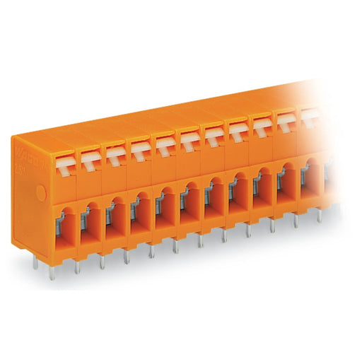 WAGO - Leiterplattenklemme 741-210 Drücker,2,5mm²,or − 20 Stück