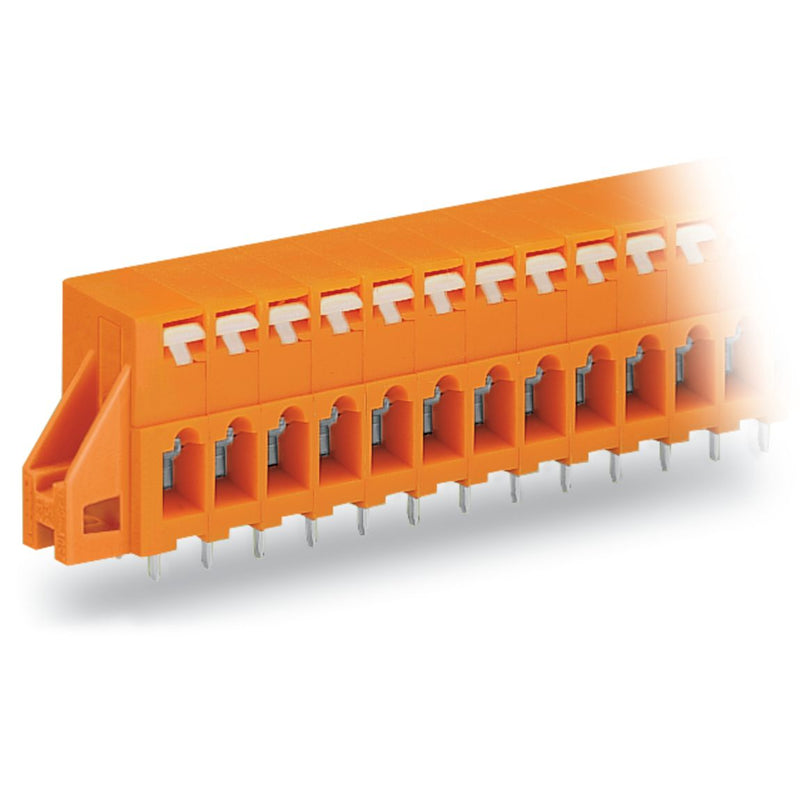 WAGO - Leiterplattenklemme 741-246 Drücker,2,5mm²,or − 10 Stück
