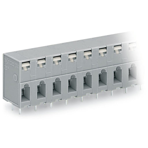 WAGO - Leiterplattenklemme 741-309 Drücker,2,5 mm²,grau − 15 Stück