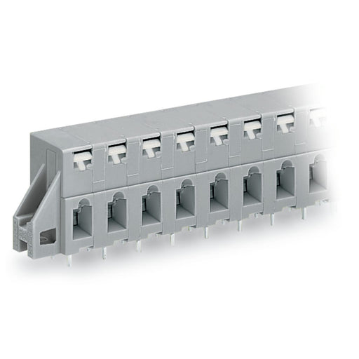 WAGO - Leiterplattenklemme 741-328 Drücker,2,5 mm²,grau − 15 Stück