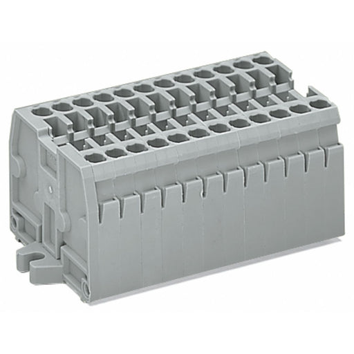WAGO - Ein- und mehrpolige Klemmenleiste 2-Leiter-Klemmenleiste 869-142 M3,lichtgrau − 25 Stück