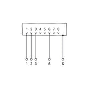 WAGO - Modularer Steckverbinder Übergabemodul RJ-45 289-174/790-108 Leiterplattenklemmen