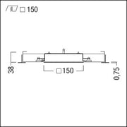 Zumtobel Group - Decken - /Wandleuchte LED - Deckeneinbauleuchte MIREL - L mi #42184006 EM 1000 - 830 LDE