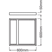 Ledvance - Mechanisches Zubehör/Ersatzteile für Leuchten Aufbaurahmen M600 PANEL600SURF.MOU.H50 H50