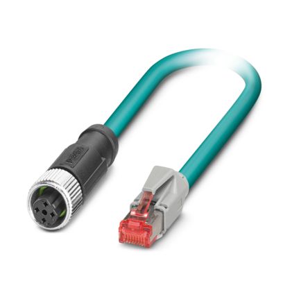 Phoenix Contact - Konfektioniertes Sensor-Aktor-Kabel Netzwerkkabel NBC-M12FS/15#1517565 − 50 Stück