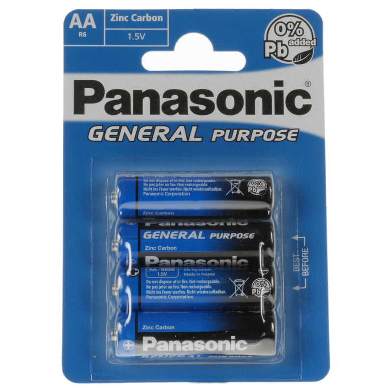 Hückmann - Batterie 1,5V Mignon AA R6BE/4BP(VE 4) Bli4 Panasonic