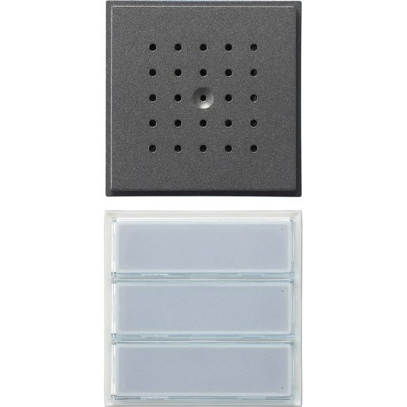 Gira - Türstation für Türkommunikation Türstation 126167 UP 3fach anth LED ws