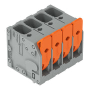 WAGO - Leiterplattenklemme Hebel 2606-3104/010-000 6mm²,grau − 60 Stück