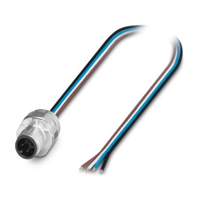 Phoenix Contact - Rundsteckverbinder, feldkonfektionierbar (Industriesteckverbinder) Gerätesteckverbinder SACC-EC-MS-4#1239879 Vorderwand