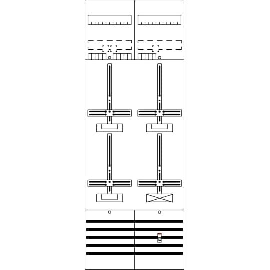 Striebel&John - Zählerfeld DF29C3A 9RE 3Z1S vorverdraht − 1 Stück