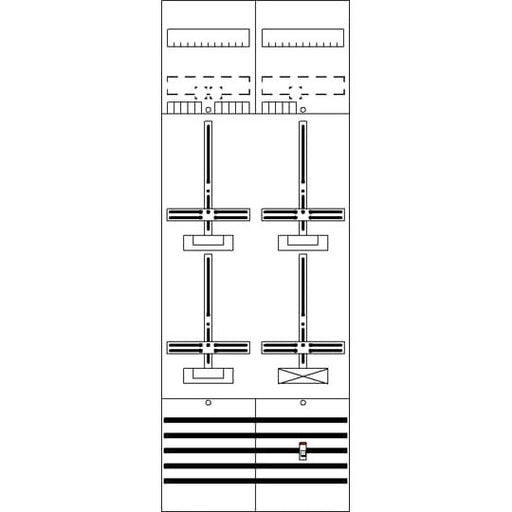 Striebel&John - Zählerfeld DF29C3A 9RE 3Z1S vorverdraht − 1 Stück