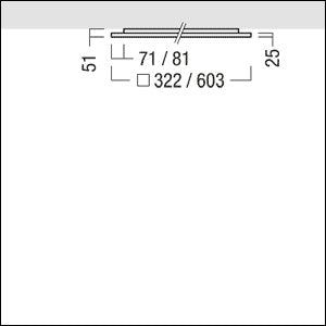 Zumtobel Group - Decken - /Wandleuchte LED - Anbauleuchte LF3 A 5000 #42952564 927 - 965, weiß