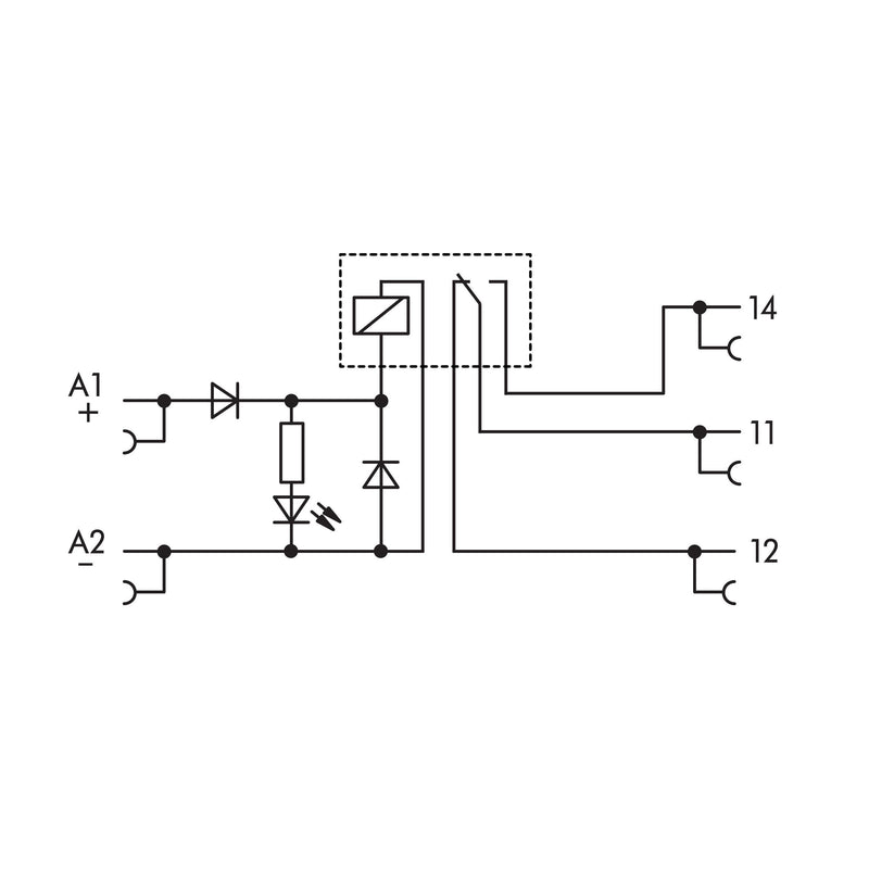 WAGO GmbH & Co. KG - Schaltrelais Relaismodul 857-303 DC 12 V,1W,grau
